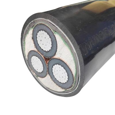 China Building& 36KV 3 Core 150mm2 XLPE Industrial Underground Aluminum Power Cable Wire for sale