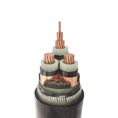 China Building& Industrial underground 25kv 33kv 36kv 240mm 300mm copper 400mm2 conductor pvc xlpe cable wire price for sale