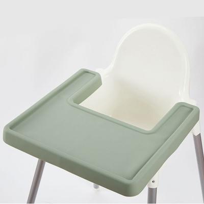 China 2021 New Mordern Bisphenol One-Free Silicone Food Pad for Baby Feeding and Hanging Foot High Children's Dining Chair Silicone Food Pad for sale