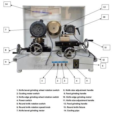 China Diameter 50 To 450mm Round Knife Industrial Professional Circular Slit Knife Sharpen Machine for sale