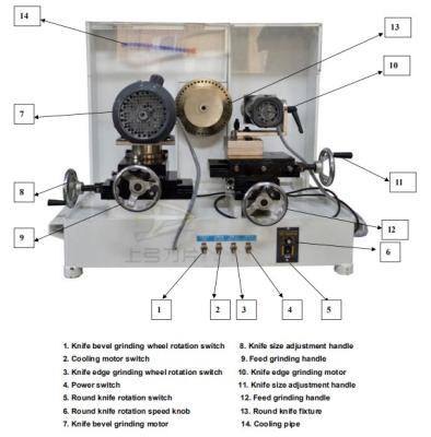 China Diameter 50 To 450mm Round Knife Beveling Machine Circular Blade Grinding Machine for sale