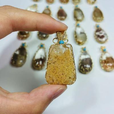 China Wholesale Natural Crystal From China Phantom Crystal Garden Quartz Pendant Ghost for sale