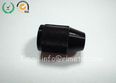 China High Precision CNC Round Turning Custom Machined Plastic Parts Black Nylon Nuts Lathe KInurled Thumb Nuts for sale