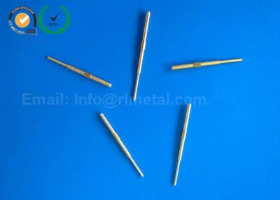 China OEM Custom Brass Mini Gold Plated Pogo Shafts Threaded Spring Shafts Contact Probe Pins for sale