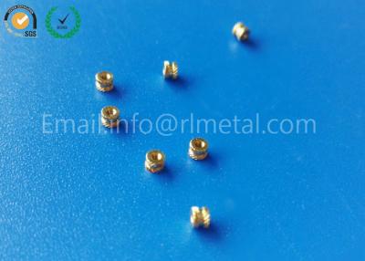 China Small Brass Screws Customized Fasteners Knurled Threaded Insert  Round Nuts for sale