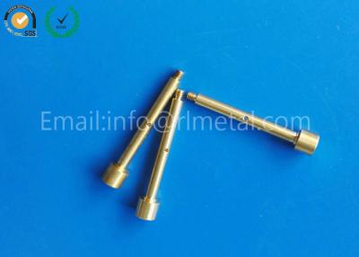 China Brass Shafts  Precision Linear Shafts thread Drilling Shafts Flat Head With Screws for sale