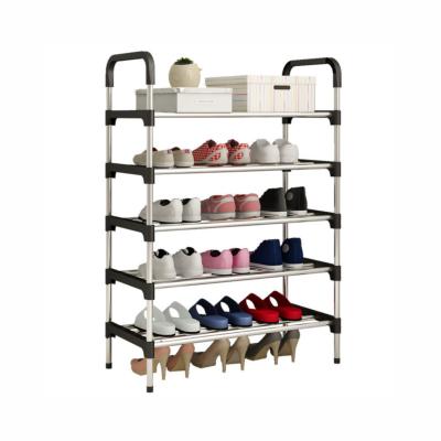 China Plastic Shoe Rack (Other) Single Adjustable Models Multi-Layer Set For Home / Dormitory for sale