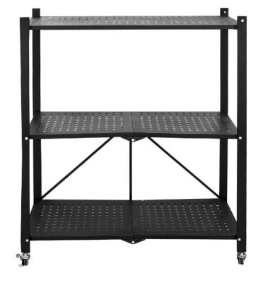 China Estante Stocked Rack Plegable 3 Leveles Shoe Kitchen Metal Customized Steel Storage Rack Panel for sale