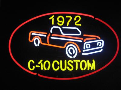 China High Lead Glass Custom Car Automotive Neon Signs UL / CE / ROHS for sale