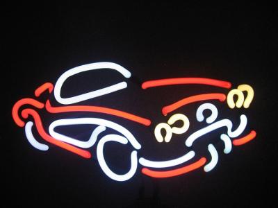 China Hand Crafted Large Letter Automotive Neon Signs With l Shaped Wall Mount Attachment for sale