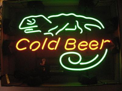 China 20w Rated Power Neon Beer Signs Easy to be installed metal bracket or pulling chains for sale