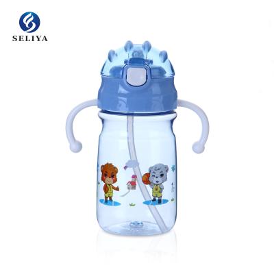 China Best Price Sustainable Bulk Food Grade Pet Toddler Baby Straw Trainer Cup Plastic Bottles for sale