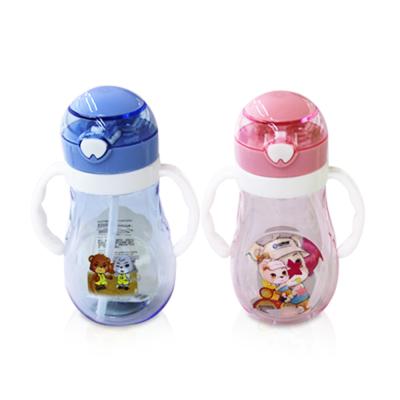 China 360ml Free Samples Style Viable Modern Single Plastic Baby Milk Sippy Bottle for sale