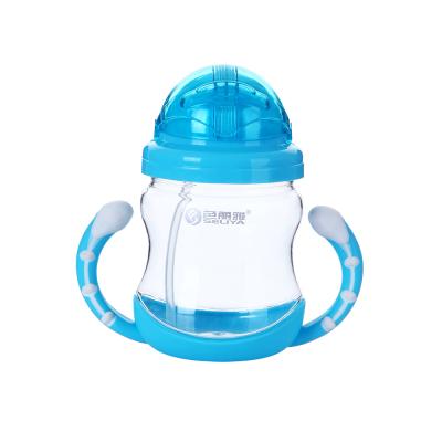 China Sustainable Custom Free Samples Plastic Baby Water Bottle With Lids for sale