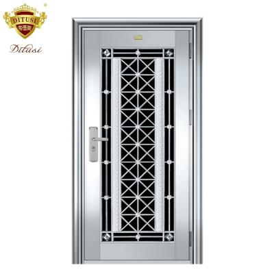 China JH379 Swing Lobby Security Stainless Steel Door Entryways For Homes for sale