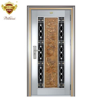 China JH436 Stainless Steel Security Window Grill Design Magnetic Entry Doors for sale