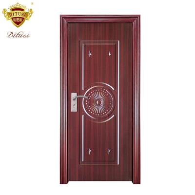 China Swing American Style House Front Door High Quality Single Pattern Designs JHB146 for sale