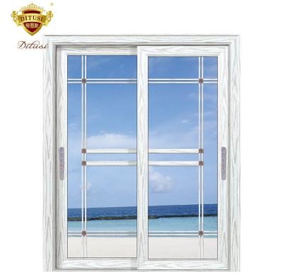 China Low Price Aluminum Alloy Sheet Double Door Sliding Glass Door Aluminum Double AL Frame Double Glazing Door for sale