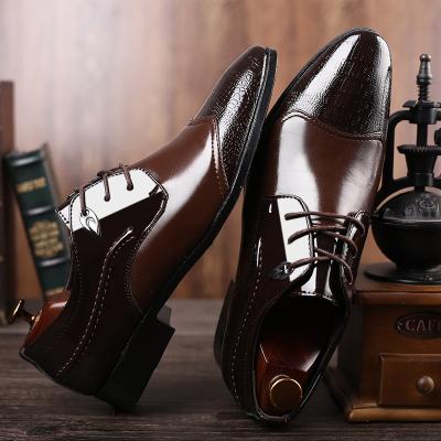 China Best Wholesale Lightweight Selling Leather Shoes Adult Tough Sole Black Men Business Casual Shoes Light Weight Leather Trim Shoes for sale