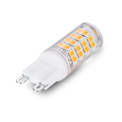 China Hotel No Flickering Ceramic+PC 52smd 2700K 3W 230v led light g9 for sale