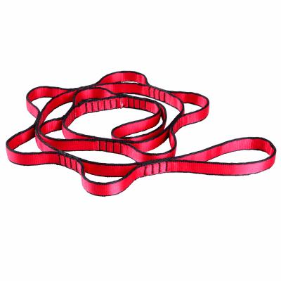 China Adjustable Nylon Daisy Chains Strong Climbing Strap Safety Strap Rope Yoga Pilates Stretching Straps OD-DYR004 for sale