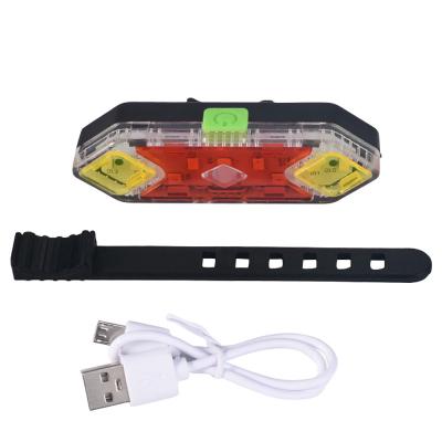 China 6-7 Hours USB Rechargeable Mountain Bike LED Tail Turn Signal Light For Sea Port for sale