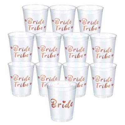 China Adding surprise and fun to your party 12packs Team Bride Bachelorette Party Cups - bride cup and bride tribe cups for wedding bachelorette party decorations Y508 for sale