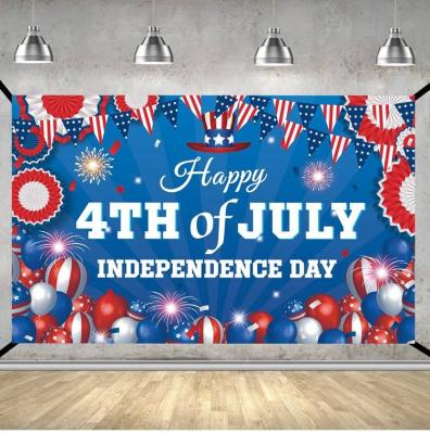 China Add surprise and fun to your patriotic party backdrop for 4th of July party decoration Y512 Patriotic balloon photography and veterans day American flag background for sale