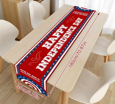 China Add Surprise And Fun To Your Party Patriotic 4th July Independence Day Memorial Day Holiday Kitchen Dining Table Runners For Party Home Decor Y513 for sale