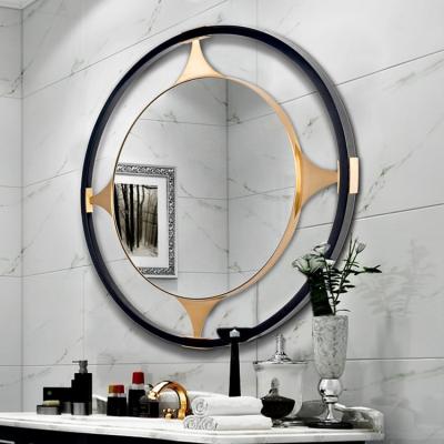 China Custom Bulk Modern Bathroom Large Black Adjustable Mirror China Stainless Steel Wall Mounted Wall Mirrors For Decor Wall for sale