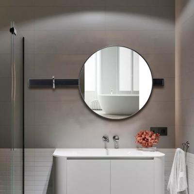 China CLASSIC Oval Stainless Steel Mirror Frames Bathroom Wholesale Movable Mirror Around Stainless Steel Wall Mirror For Bathroom Living Room for sale