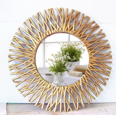 China CLASSIC Chinese Factory Wholesale Decorative Oval Framed Modern Luxury Wall Mirrors for sale