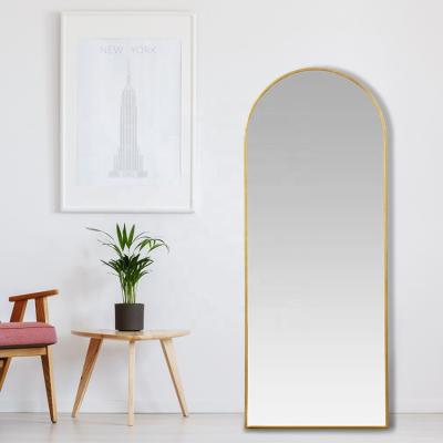 China Gold Luxurious Vintage Fashion Full Mirror Wall Mirror Designer Decorative Antique Glass Handcrafted Mirror for sale