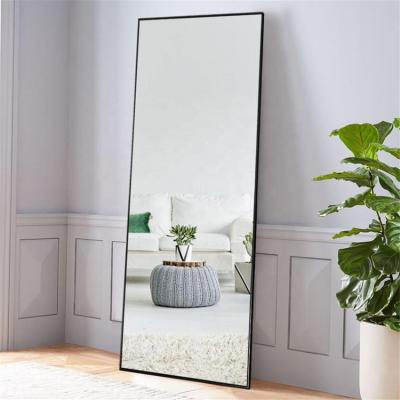 China Handcrafted European Wall Mirror Rectangle Style Wall Mirror Epoxy Gold Framed Modern Luxury Integral Mirror for sale