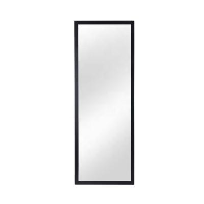 China Bedroom Vintage Handcrafted Black Frame Stainless Steel Furniture Living Room Mirror Wall Hanging Modern Integral Mirrors for sale