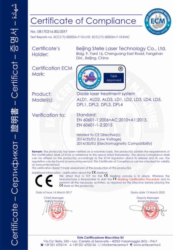 CE - Beijing Stelle Laser Technology Co., Ltd.