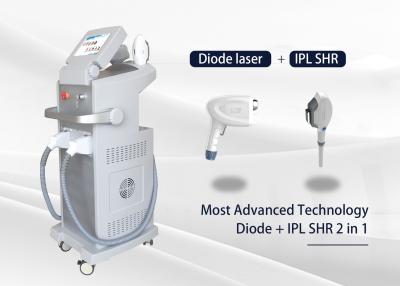 China Ipl Shr 2 In 1 Diode Laser Hair Removal Machine Beauty Device With LCD Touchable Screen for sale