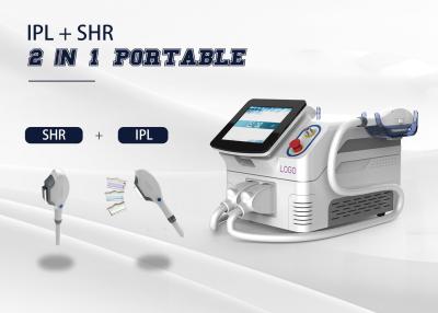 China Portable 2 In 1 Multi Function Laser 2 Handpiece E - Light/ IPL/ SHR/ OPT /RF Machine for sale