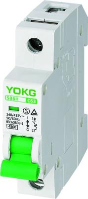 China IP40 Indoor Mini Circuit Breaker 10KA SB6H 4P 3p 40a 10ka for sale