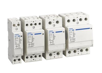 China 3 Mini Modular Din Rail Mounted Contactor 2 Pole 25A 63A Household 4 Pole for sale