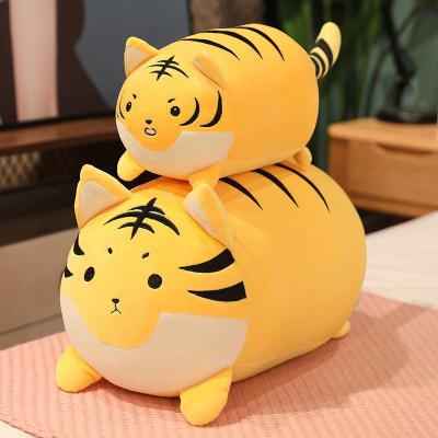 China 2022 Tiger Doll Stuffed Fluffy Tiger Plush Toy Promotion Gift Toy Soft Animal Plush Pillow for sale