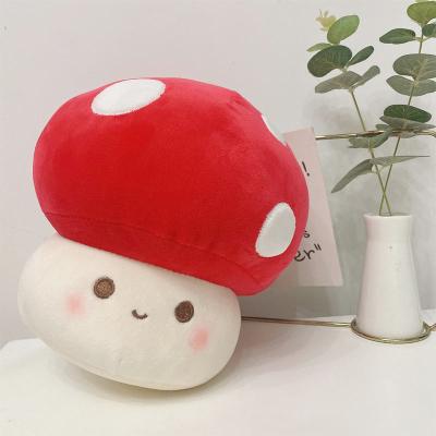 China Plush Custom Cute Mushroom Plush Pillow 3D Soft Mushroom Plushie Toy 9 Inch Mushroom Shape Hugging Pillow Stuffed Doll Toy for Kids for sale