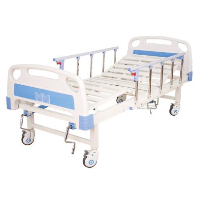 China ZK25 Hospital Bed Two Crank Medical Appliances Manual Hospital Bed With Cheap Toilet for sale