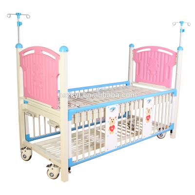 China Hospital Furniture Two Crank Function Two Manual Children's Hospital Bed For Wholesale for sale