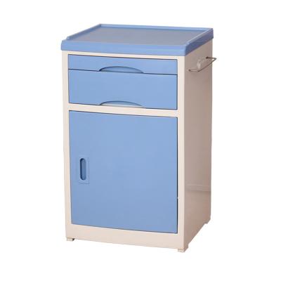 China Durable Blue Color D28 ABS Hospital Medical Bedside Cabinet for sale