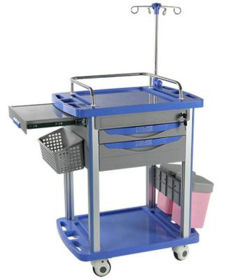 China Modern ABS CT850H2 Medical Clinic Trolley Trolley For Hospital Trolley Plastic Trolley for sale