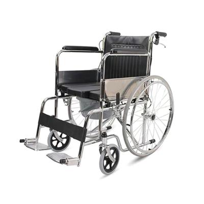 China Handicapped 688G manual wheelchair with bedpan and backrest for sale for sale