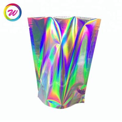 China Mini Ziplock Bag Resealable Mylar Bag Moisture Proof With Hologram Material for sale