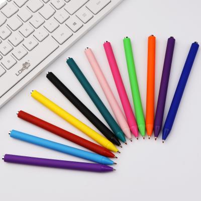 China Normal New Product Promotional Customized Plastic Logo Ballpoint Pen Stationery for sale