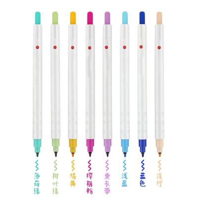 China New Promotion Prevention Click Easy To Use Dry Marker Pen\Business\School\Office Moist Keep Highlighter Watercolor Pen For Kids for sale